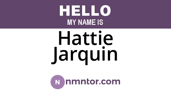Hattie Jarquin