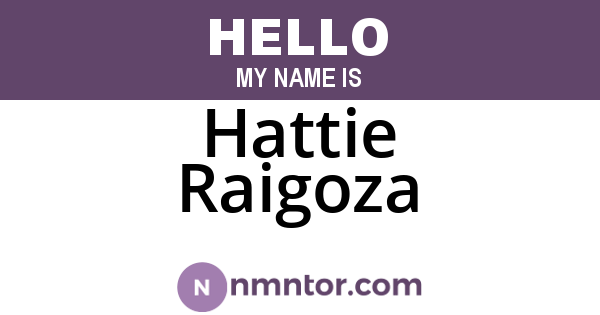 Hattie Raigoza