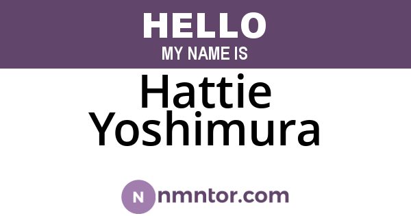 Hattie Yoshimura