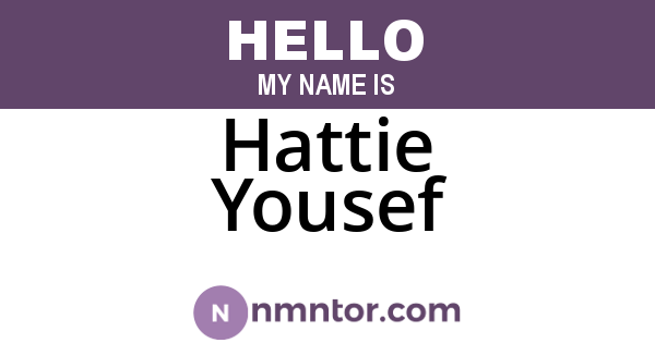 Hattie Yousef