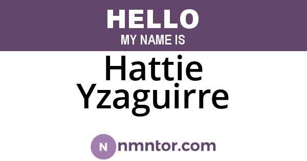 Hattie Yzaguirre