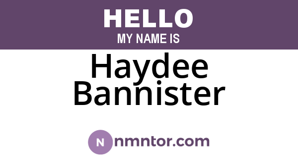 Haydee Bannister