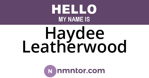 Haydee Leatherwood