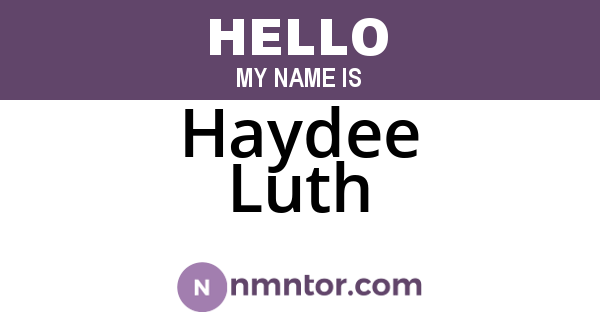 Haydee Luth