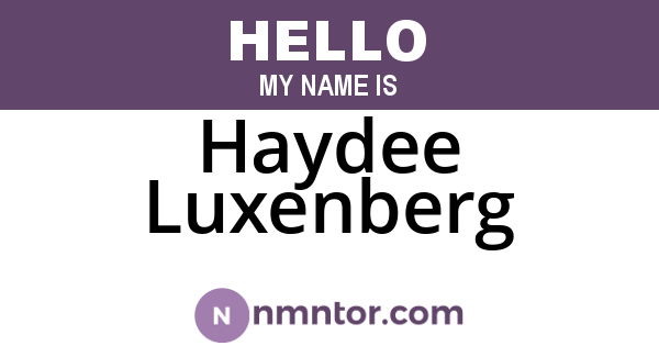 Haydee Luxenberg