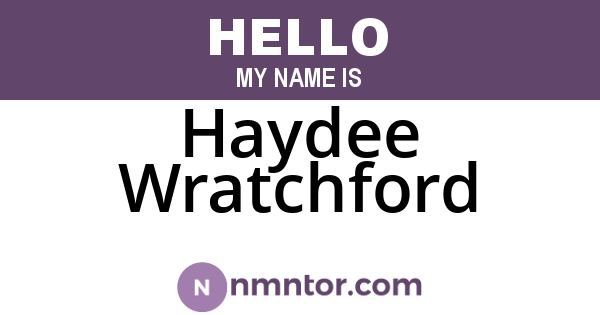 Haydee Wratchford