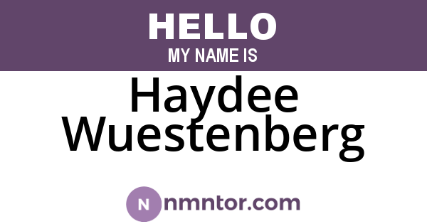 Haydee Wuestenberg