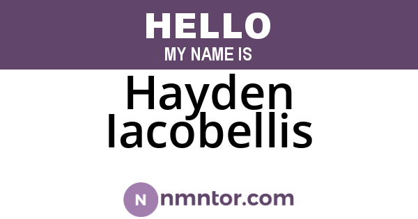 Hayden Iacobellis