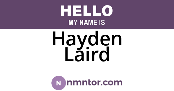 Hayden Laird
