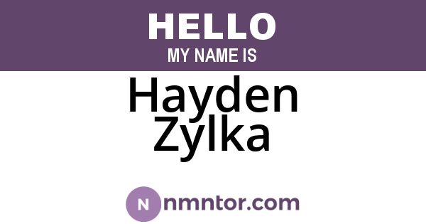 Hayden Zylka