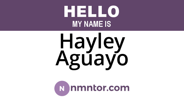 Hayley Aguayo