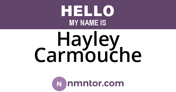Hayley Carmouche