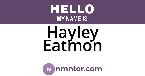 Hayley Eatmon