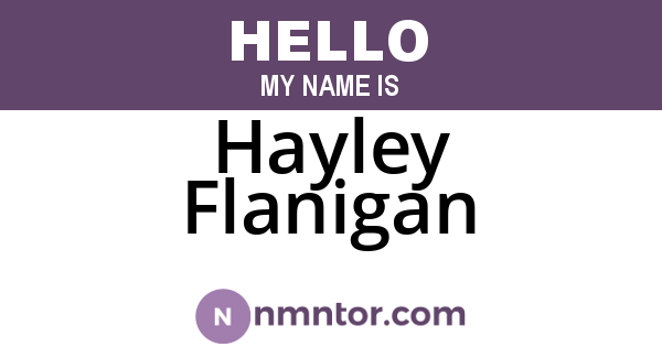 Hayley Flanigan