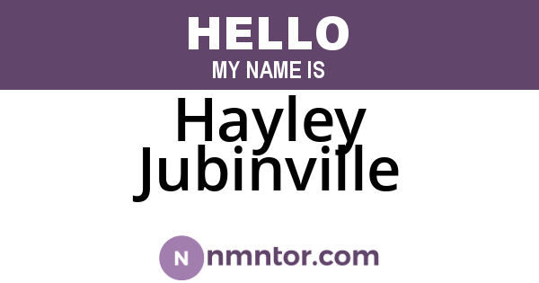 Hayley Jubinville