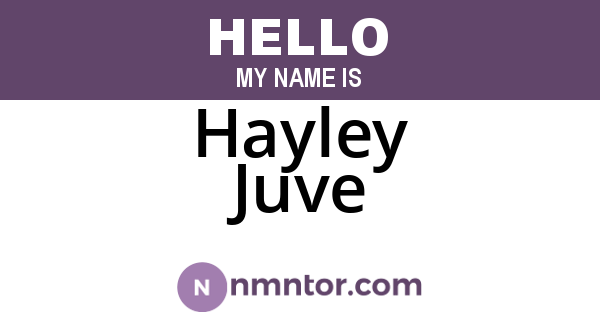 Hayley Juve