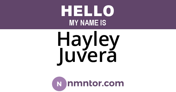 Hayley Juvera