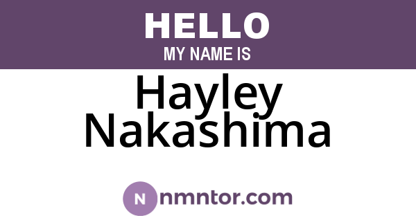 Hayley Nakashima