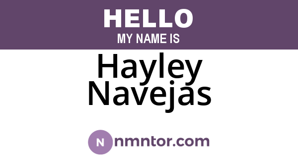 Hayley Navejas