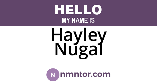Hayley Nugal