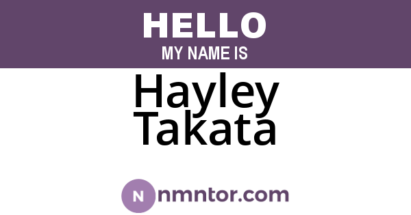 Hayley Takata