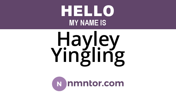 Hayley Yingling