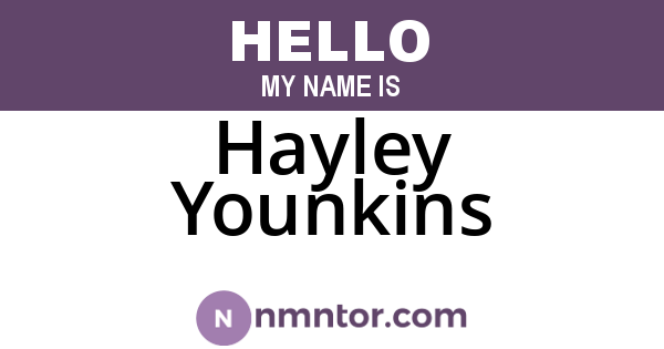 Hayley Younkins