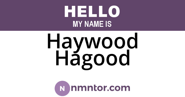 Haywood Hagood