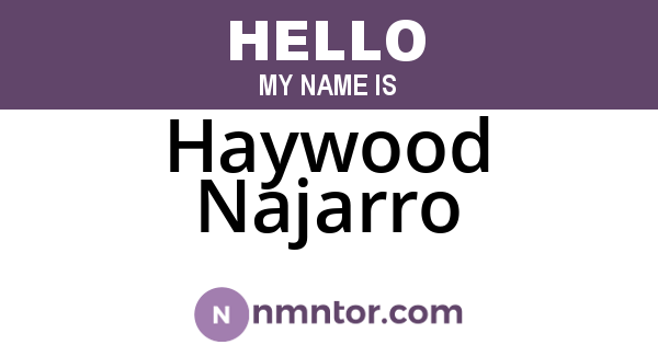 Haywood Najarro