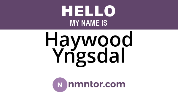 Haywood Yngsdal