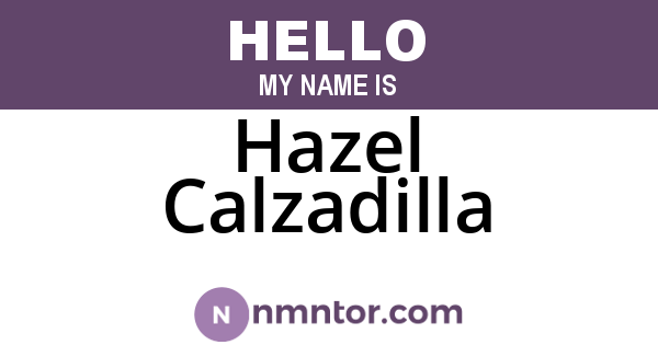 Hazel Calzadilla