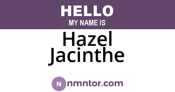 Hazel Jacinthe