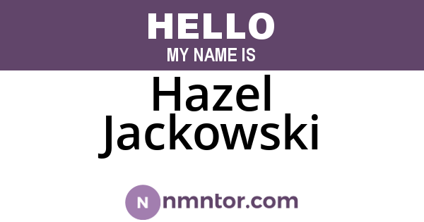 Hazel Jackowski