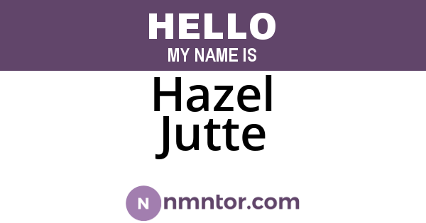 Hazel Jutte