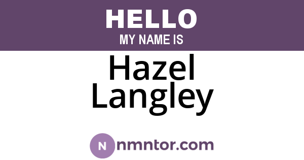 Hazel Langley