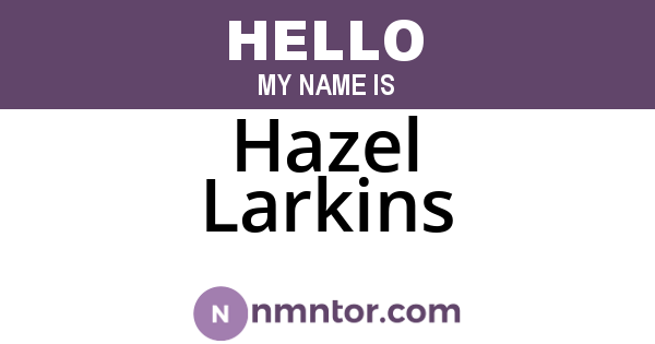 Hazel Larkins