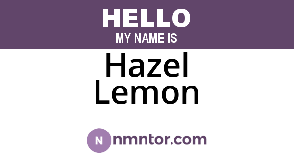 Hazel Lemon