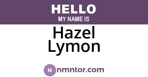 Hazel Lymon