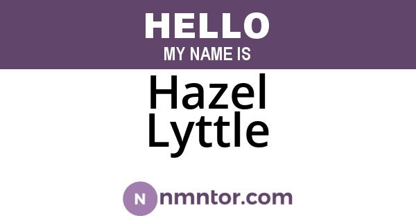 Hazel Lyttle