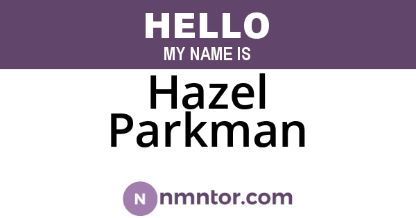 Hazel Parkman