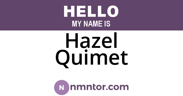 Hazel Quimet