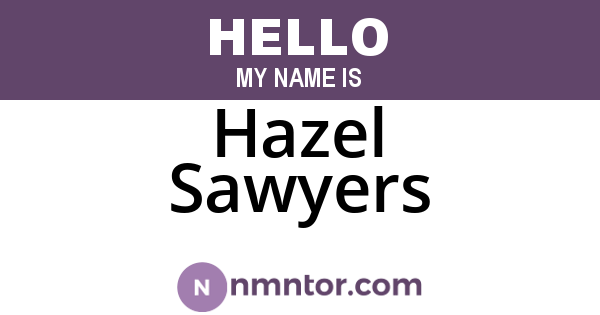 Hazel Sawyers