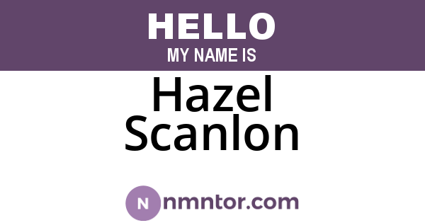Hazel Scanlon