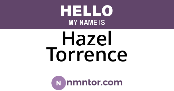 Hazel Torrence