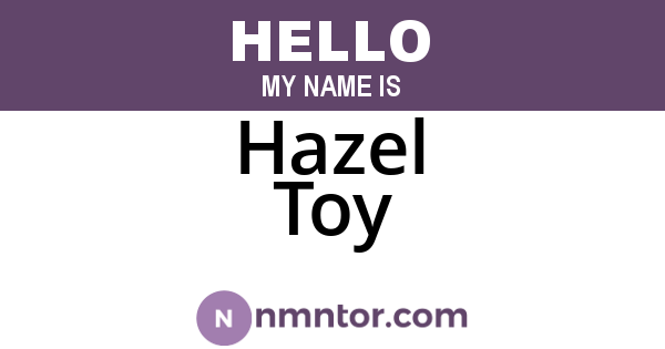 Hazel Toy