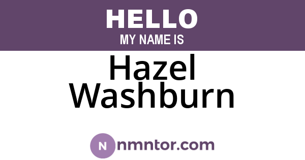 Hazel Washburn