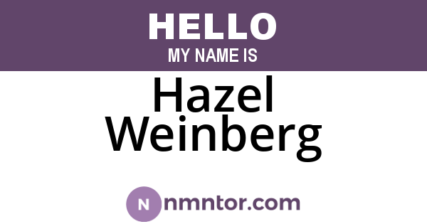 Hazel Weinberg