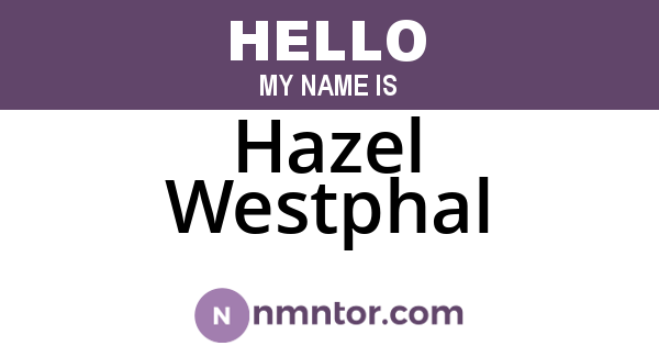 Hazel Westphal