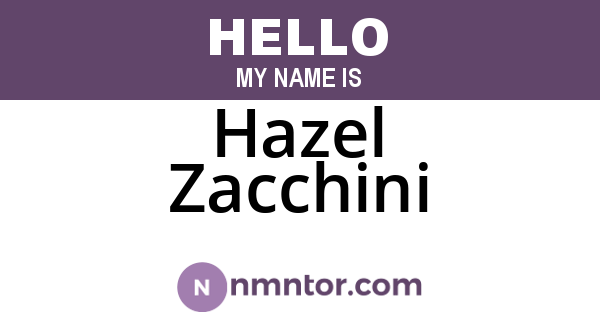 Hazel Zacchini