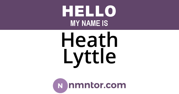 Heath Lyttle